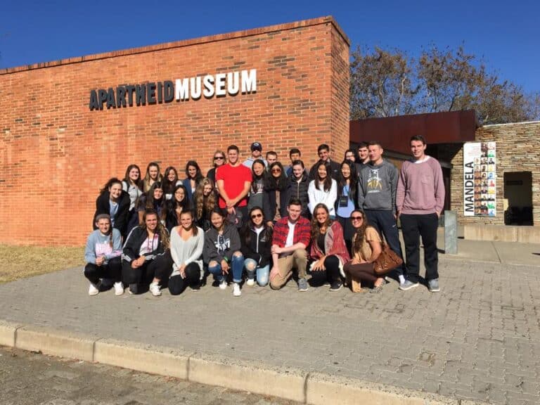 ACIS Group outside of the Soweto apartheid museum in South Africa