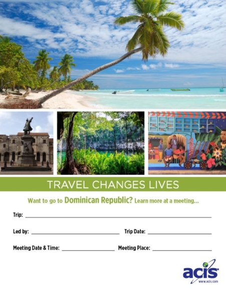 Dominican Republic Meeting Flyer