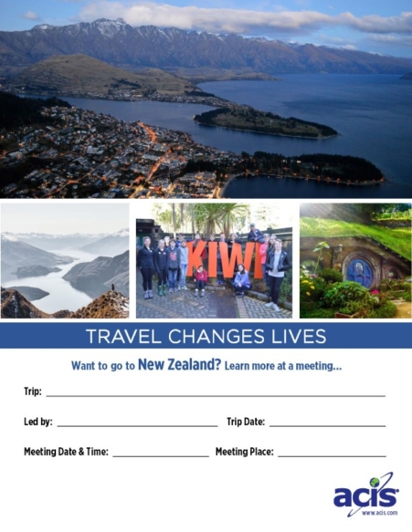 New Zealand Meeting Flyer