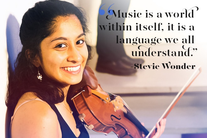 Music is a world within itself, it is a language we all understand.