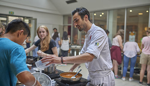 ACIS participants attend a cooking class in Paris