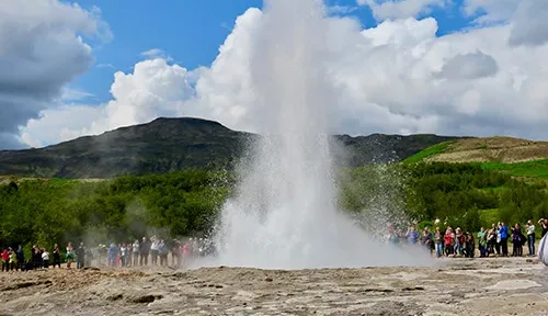 Gullfoss geyser in Iceland
