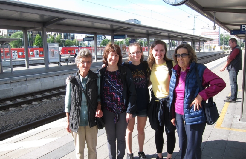 Susan Braun and family visit her friend from a German homestay trip