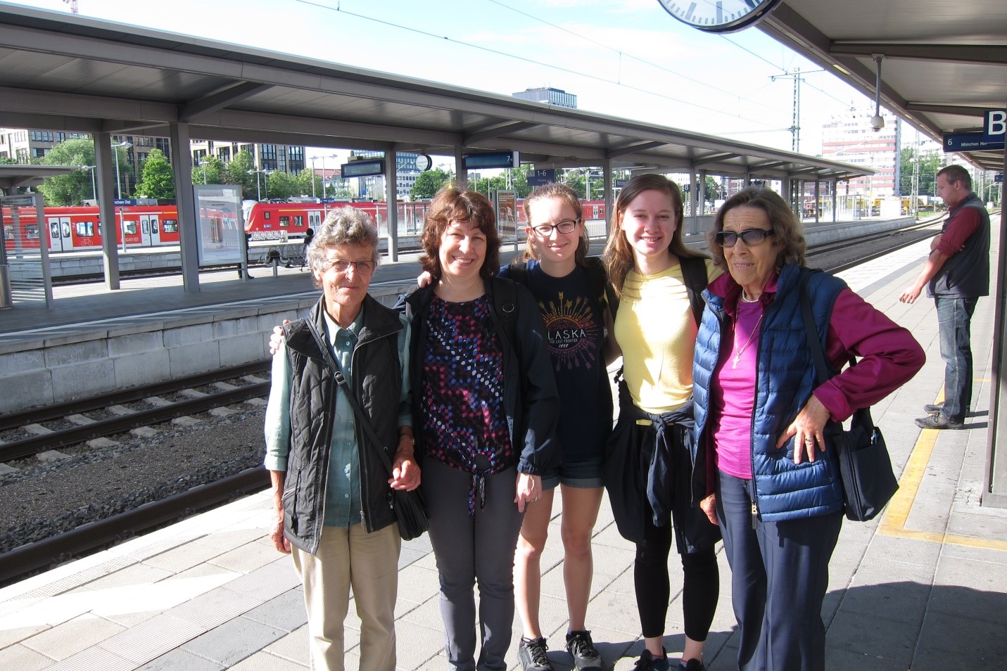 Susan Braun and family visit her friend from a German homestay trip