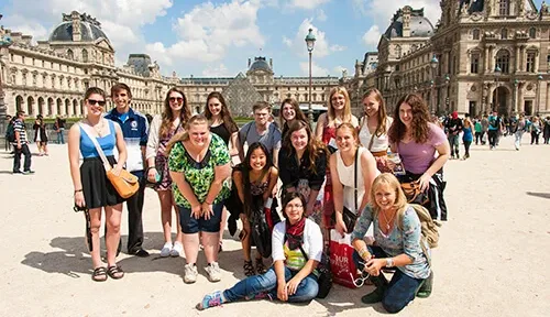 ACIS group in front of the Louvre