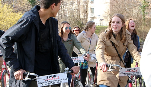 ACIS group riding bikes in Germany