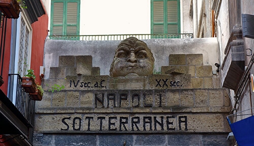 Entrance to underground Naples