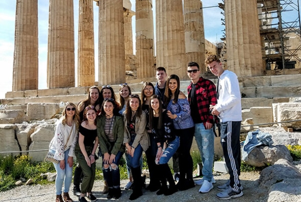 Group in front of the Parthenon