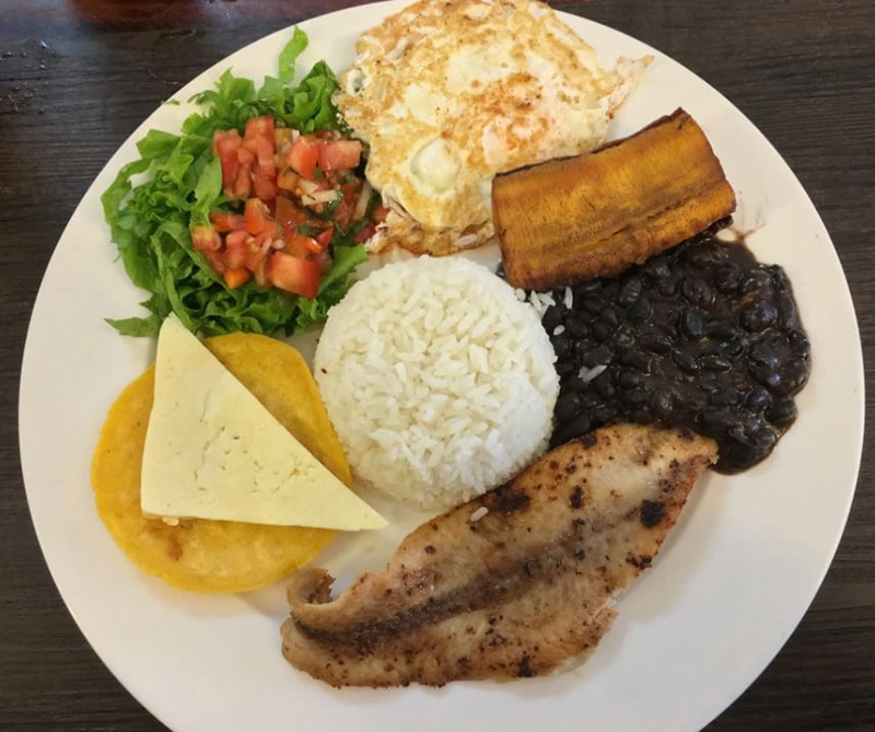 Local food in Costa Rica