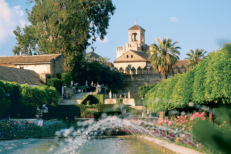 The Alhambra and gardens in Granada