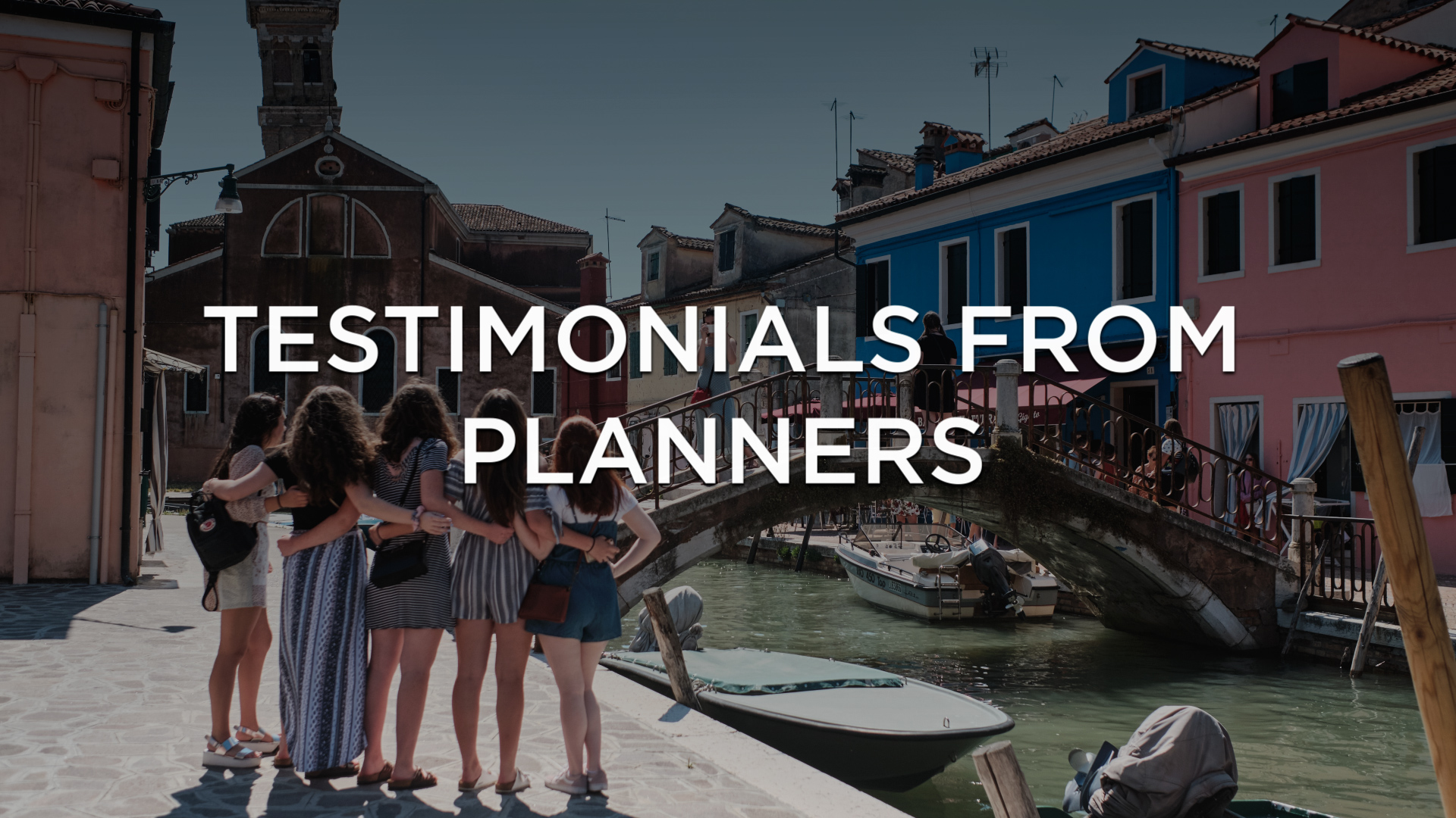 Testimonials from planners cover