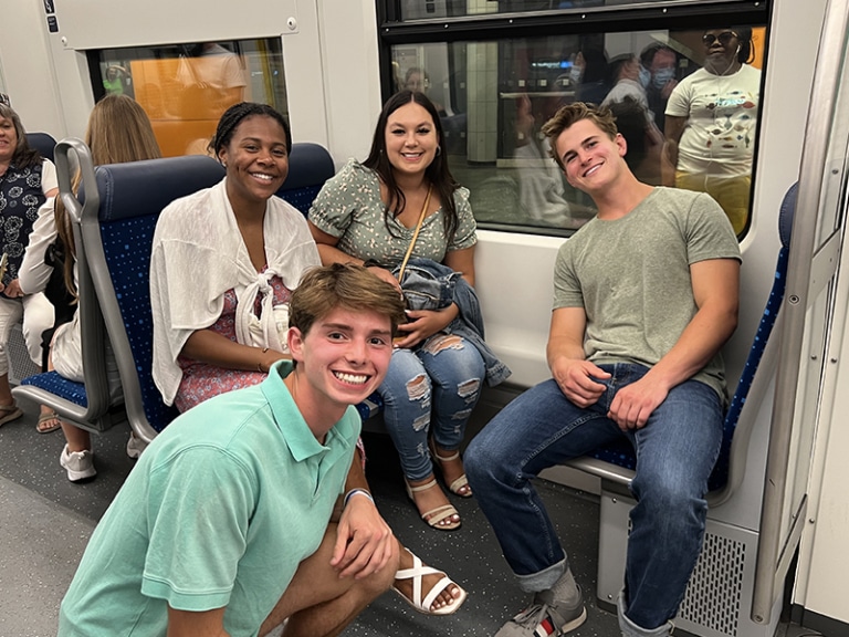 Signature tour group rides the subway through