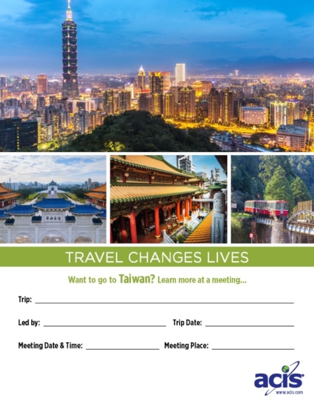 Taiwan Meeting Flyer