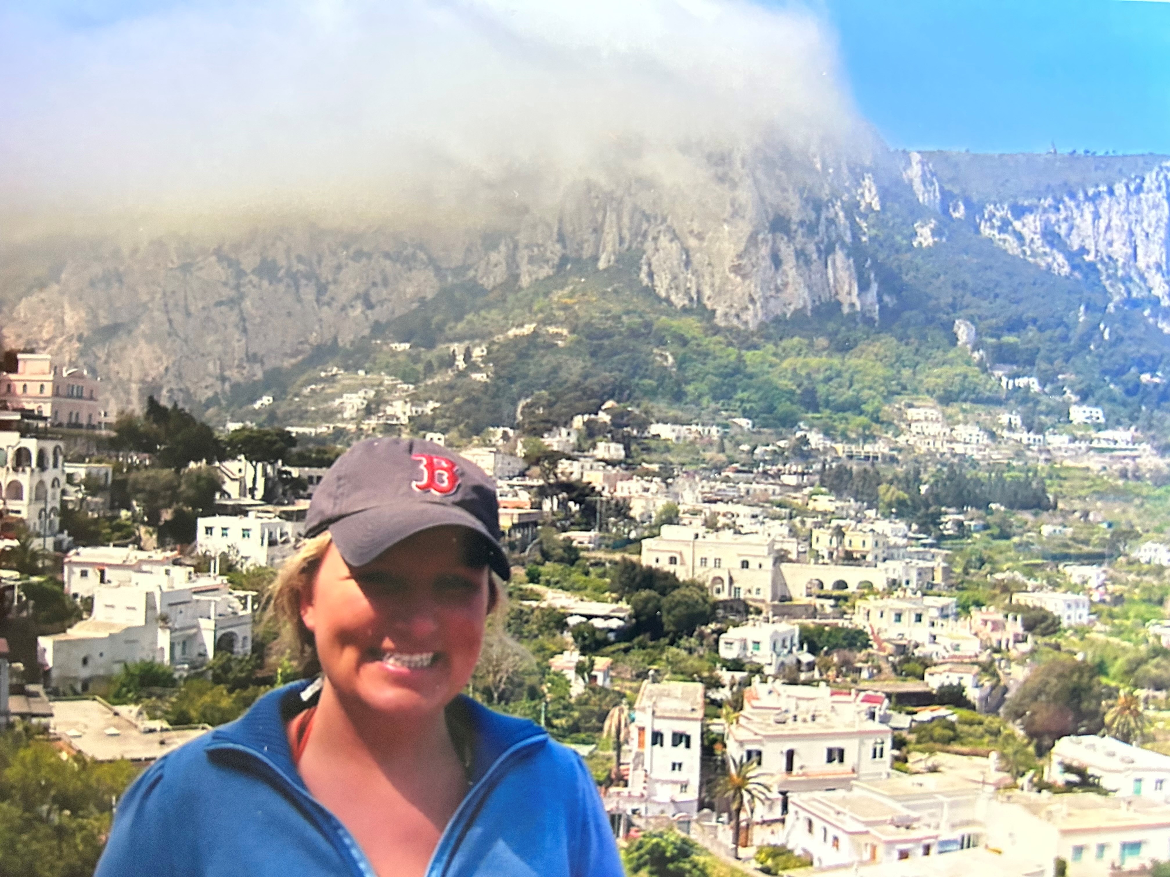 ACIS Staff member Heidi in Capri