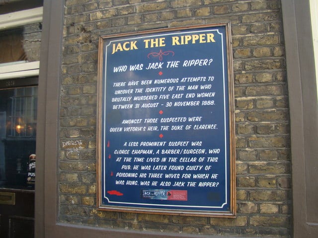 Jack the Ripper Sign in London