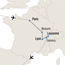 La Francophonie map