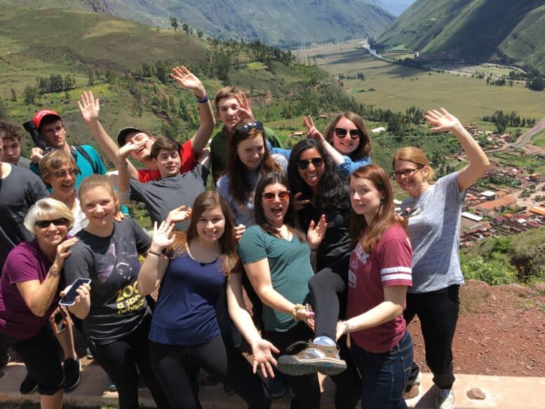 Students on an ACIS tour in Peru