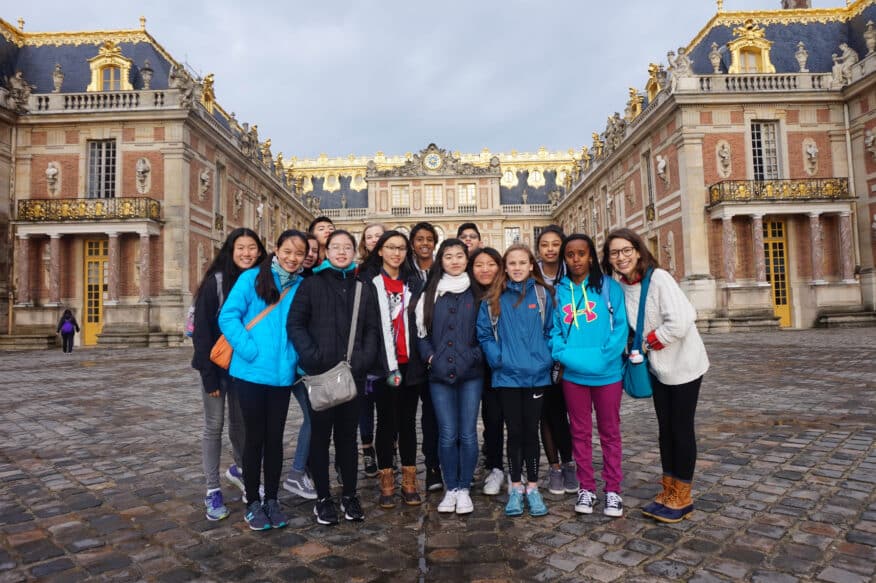 ACIS students in Versailles