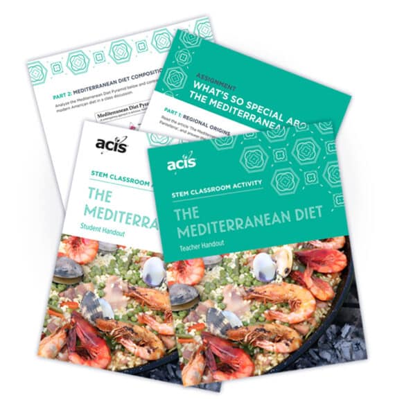 Sample pages of Mediterranean Diet STEM handouts