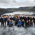 An ACIS group on a glacier in Iceland