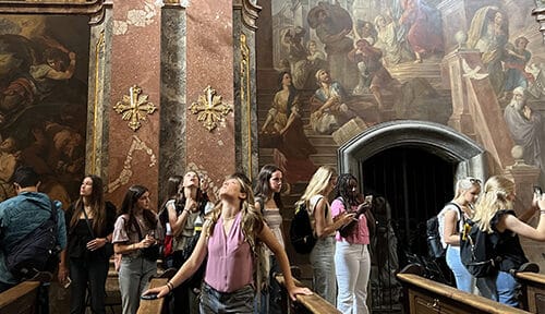 ACIS group inside a church