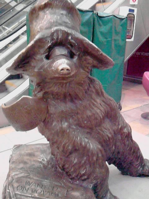 Paddington bear sculpture