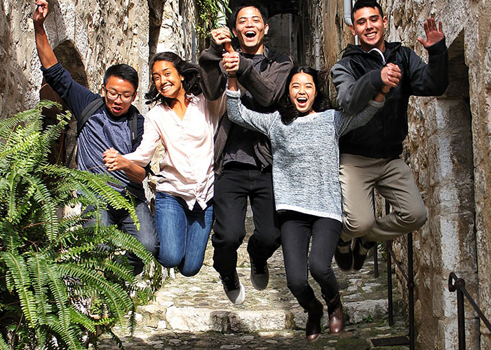 ACIS Student Travelers Jump For Joy!