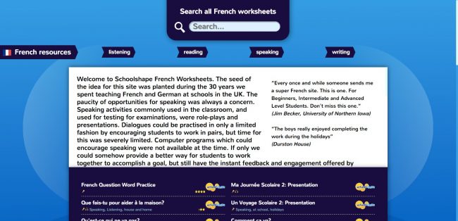 french language resources: french resources