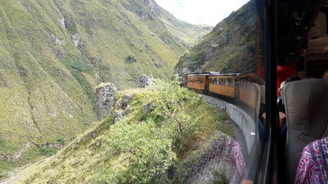 Ecuadorian scenery shot from the train