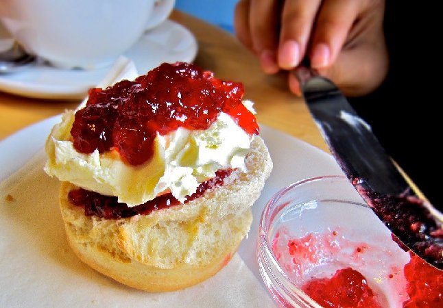 scones and clotted cream