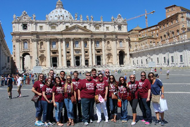 St Peters Square educational tour to italy