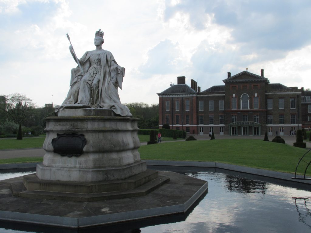Statue of Queen Victoria at Kensington Palace in London
