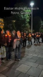 One of our groups in Greece got a truly unique experience, attending Midnight mass with ACIS Tour Manager @tm.dimitra before Easter Sunday! 

Every candle is lit by fire that traveled from the Church of the Holy Sepulcher in Jerusalem all the way to Patra.

#acistours #travelchangeslives #easter #greece
